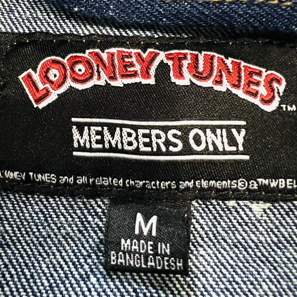 NWT Members Only Women's Space Jam Legacy Looney Tunes Squad Blue Jacket Size M - Picture 8 of 11